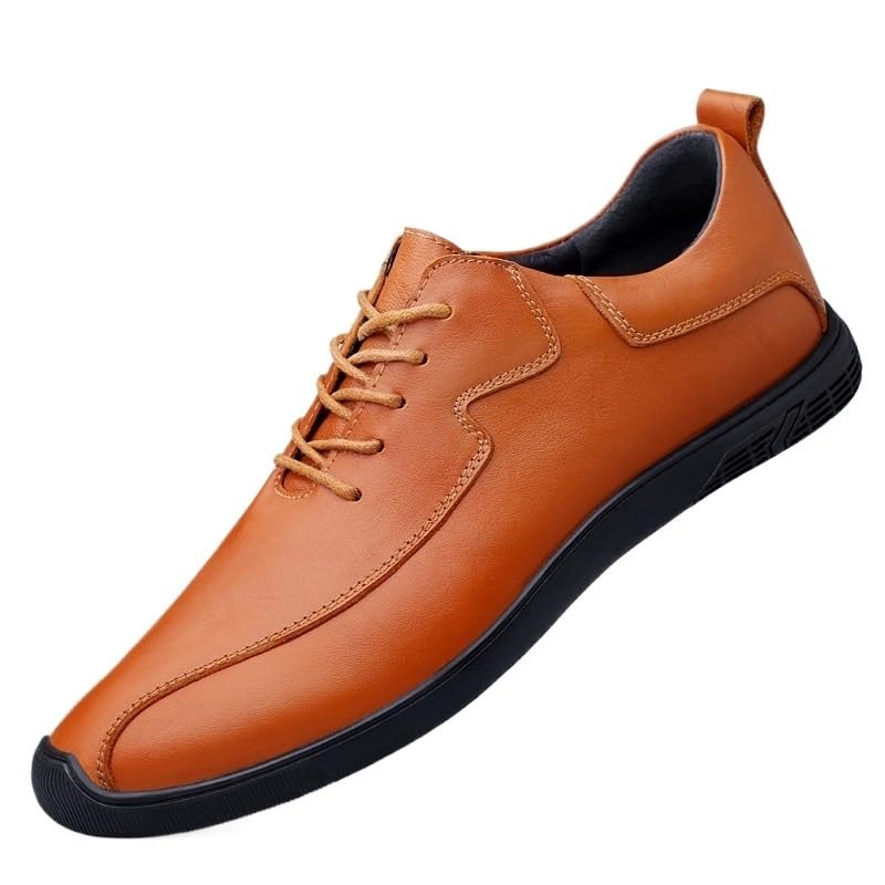 Men's Classic Lace-up Formal Oxfords Men Orthopedic Comfort Dress Shoes Casual Business Leather Oxford Derby Loafers Office Walking Work Flats for Men