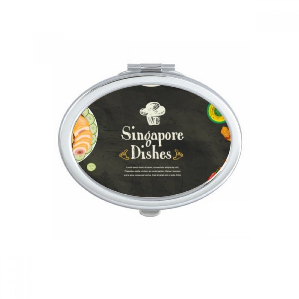 Miroir de poche Singapour mignon petit miroir portable maquillage