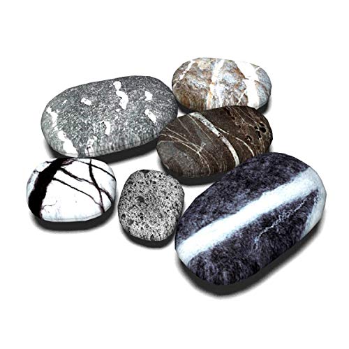 Mejores review On-line Adoquines ecológicos los más solicitados. 33 Qupace - Juego de 6 fundas de almohada para juegos de jardín, funda de almohada de piedra de piedra gigante grande para cojín de piedra de adoquines, fundas de almohada para...