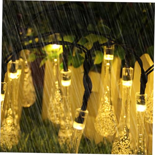 Luces solares LED para exterior 5m 20 gotas azul miniatura 4