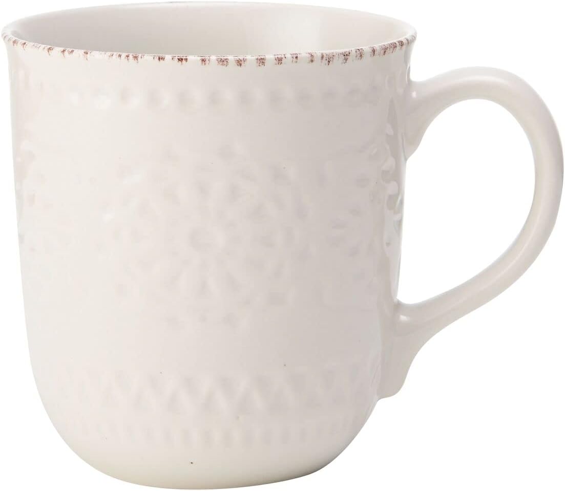 Pfaltzgraff Chateau Cream 16-Piece Stoneware Dinnerware Set, Service for 4, Off White : Everything Else