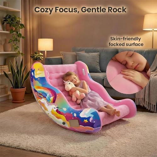 Image of Sensory Chair for Kids with Autism - Toddler Rocking Chair for Sensory Seeking, ADHD & Calming - Autism Sensory Products for Deep Pressure Therapy in Sensory Room, Birthday Gifts for Boys Girls