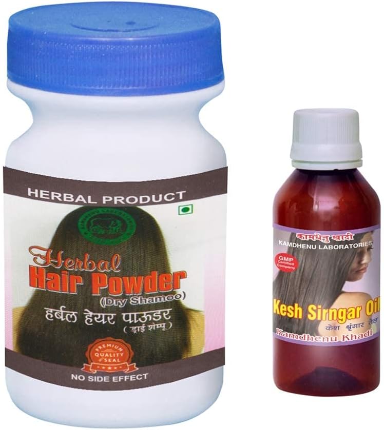 PanihariKamdhenu Hair Growth Kit (Herbal Hair Powder 250GM + Kesh Shringar Oil 200ML
