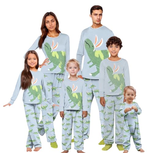 Matching Easter Outfits for Siblings Easter Long Sleeve Button Down Mom and Me Matching Valentine Outfits Fashion Vintage Pijamas De Parejas Casual Cooling Lightweight