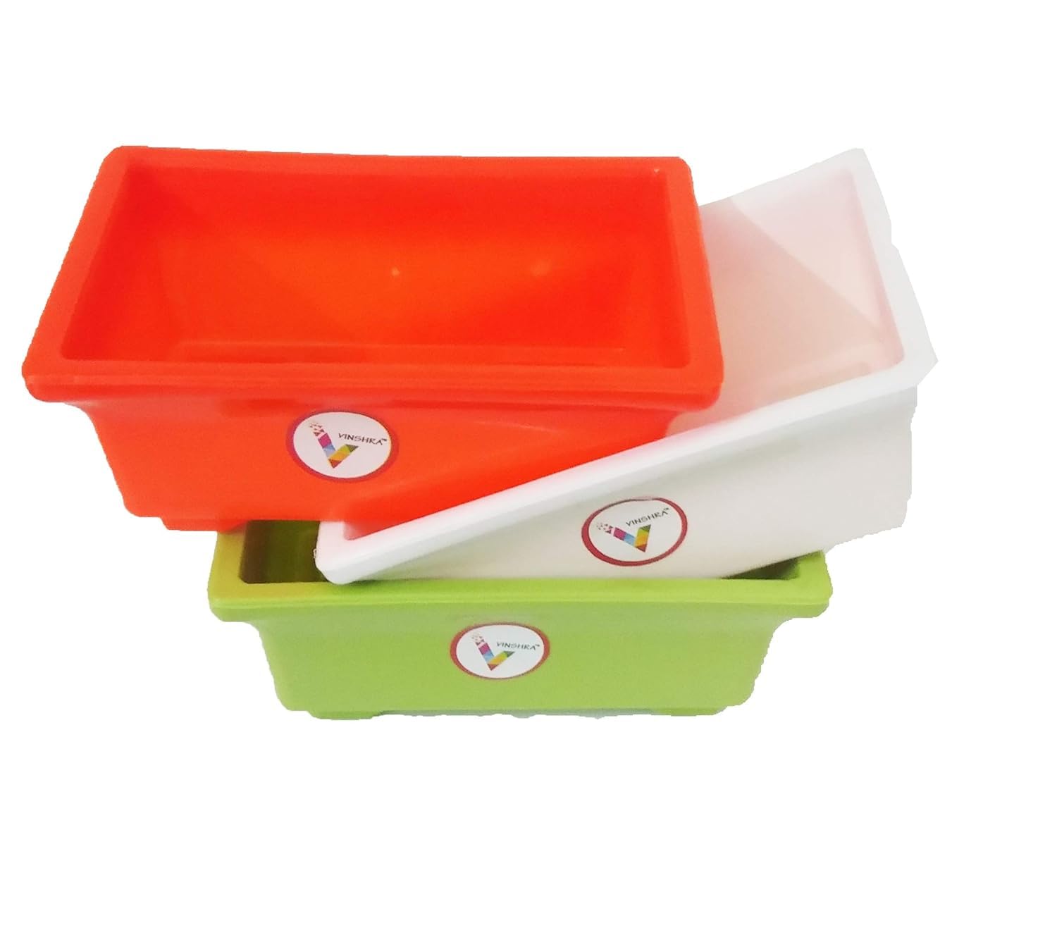 VINSHRA Plastic Desk Bonsai/Succulent Small Rectangular Pot, Multicolor, 6 inch, 3 Pieces (01) (Assorted Colour) (B08F581MKZ) Amazon Price History, Amazon Price Tracker