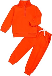 Toddler Matching Outfits Boy and Girl Fall Clothes Baby Long Sleeve Winter Sweatsuit Sets 2-6Y