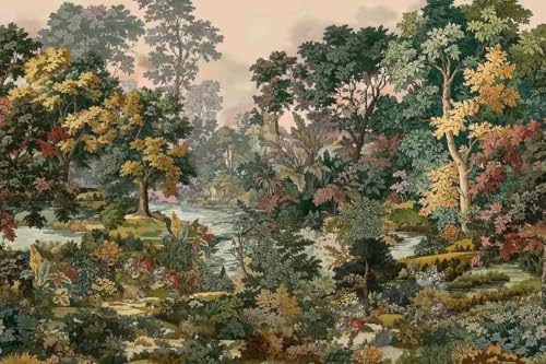 Toolhom-Forest Wallpaper Peel and Stick Tropical Jungle Lanscape by Toolhom - Used condition - Image 4