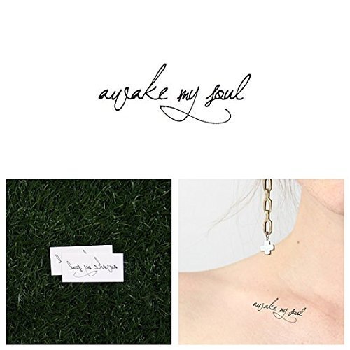 Temporary Tattoo Quote (Set of 2) Amazon.in Beauty