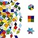 Produktbild Mosaik-Fliesen-Set in 3 Formen THATSRAD 600 Stück Mosaiksteine Bunte Glas Mosaiksteine Frostsicher Glasmosaiksteine Mosaik Glassteine Raute Mosaik Glas Mosaikfliesen Glasfliesen Glasmosaik