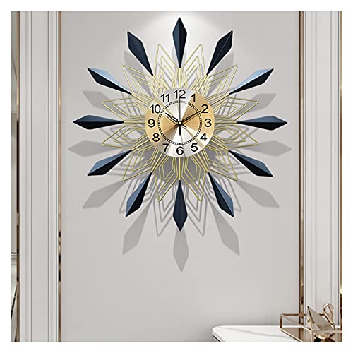 Horloge silencieuse sans tic-tac métal 3D pour sérénité maison - 3