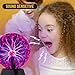 8 Inch Blue Plasma Ball, Static Electricity Ball, Touch & Sound Sensitive Plasma Globe, Home Decor Lamp, Novelty Toys for Kids, Parties, Prop, Birthday & Christmas Gifts, Tesla Coil