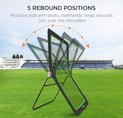 Backyard Lacrosse and Volleyball Rebounder with Adjustable Angles and Ball - For Lax and Volleyball Practice