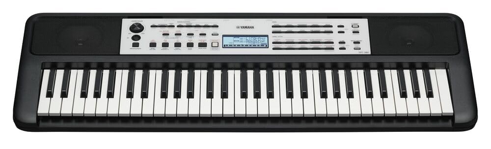 Yamaha YPT-380 - Tastiera portatile entry-level 61 tasti, colore: Nero