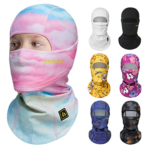 Saitag Pasamontañas Máscara De Esquí Para Niños, Pasamontañas De Invierno, Cubierta Completa Para Esquí, Pelea De Bolas De Nieve Y Otros De Saitag Pasamontañas Máscara De Esquí Para Niños, Pasamontañas De Invierno, Cubierta Completa Para Esquí, Pelea De Bolas De Nieve Y Otros De