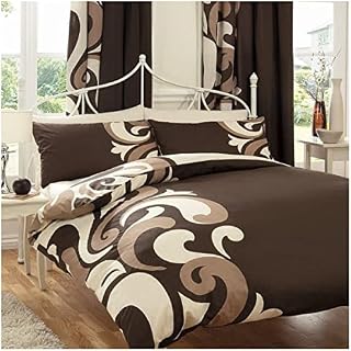 GC GAVENO CAVAILIA Luxury Floral Super King Size Duvet Set Blue Bedding, Easy Care Birds Print Polycotton Reversible Quilt Sets