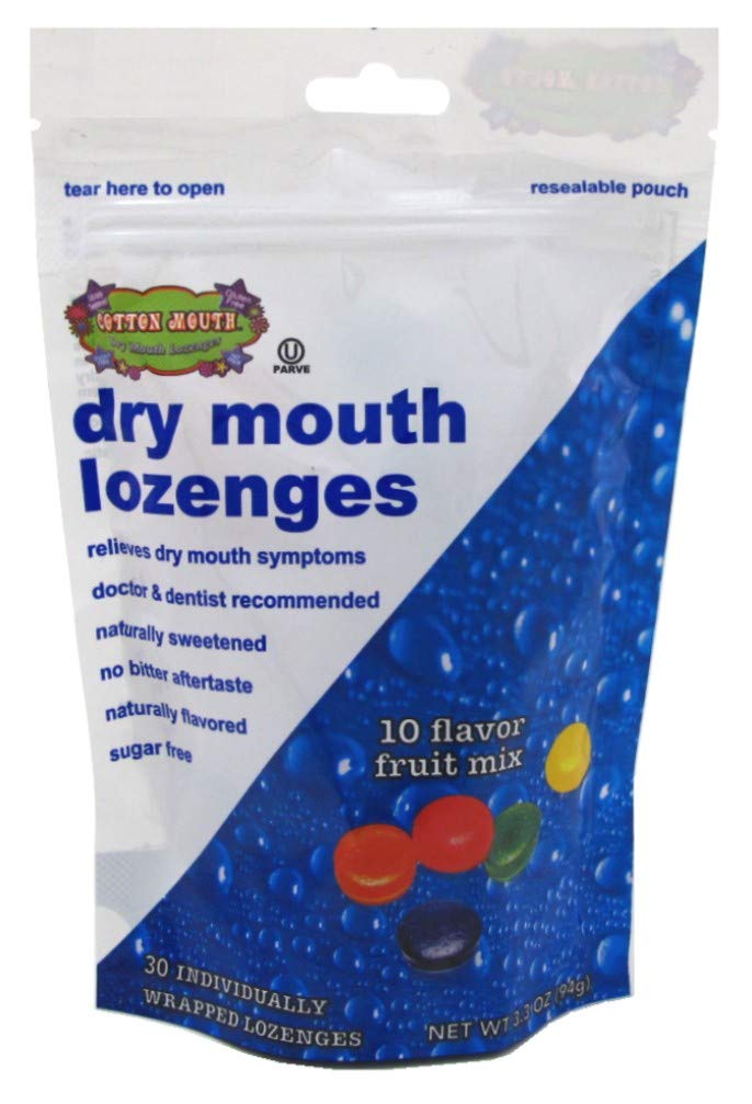 Cotton Mouth Lozenges Fruit Mix Bag 3.3 Ounce (Pack of 2) : Everything Else