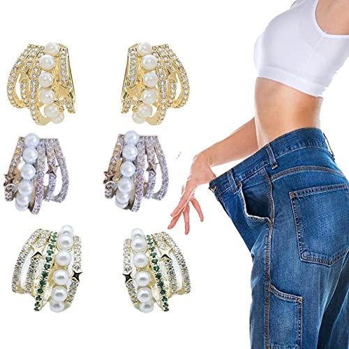 HFDHD Astennu Lymphvity Auriculothérapie Blanc Onyx EarCuff, Slimio Auricular Rowline Ear Cuff, Non Piercing Ear Cuffs Boucles d'oreilles Clip (3 Pair) Cover