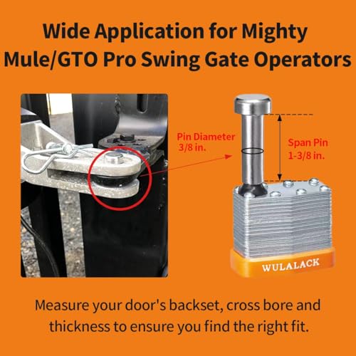 Image of WULALACK - 40mm Laminated Steel Pin Lock,6 Pack Keyed Alike Trailer Padlocks with 1-3 /8 inch Span Hitch,Heavy-Duty Anti-Theft Coupler Lock for Trailers, RVs,Gates
