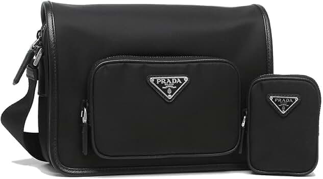 【良品】PRADA プラダ アマゾン ショルダーバッグ ナイロン×レザー 未使用級】PRADA プラダ ショルダーバッグ アマゾン型 ナイロン