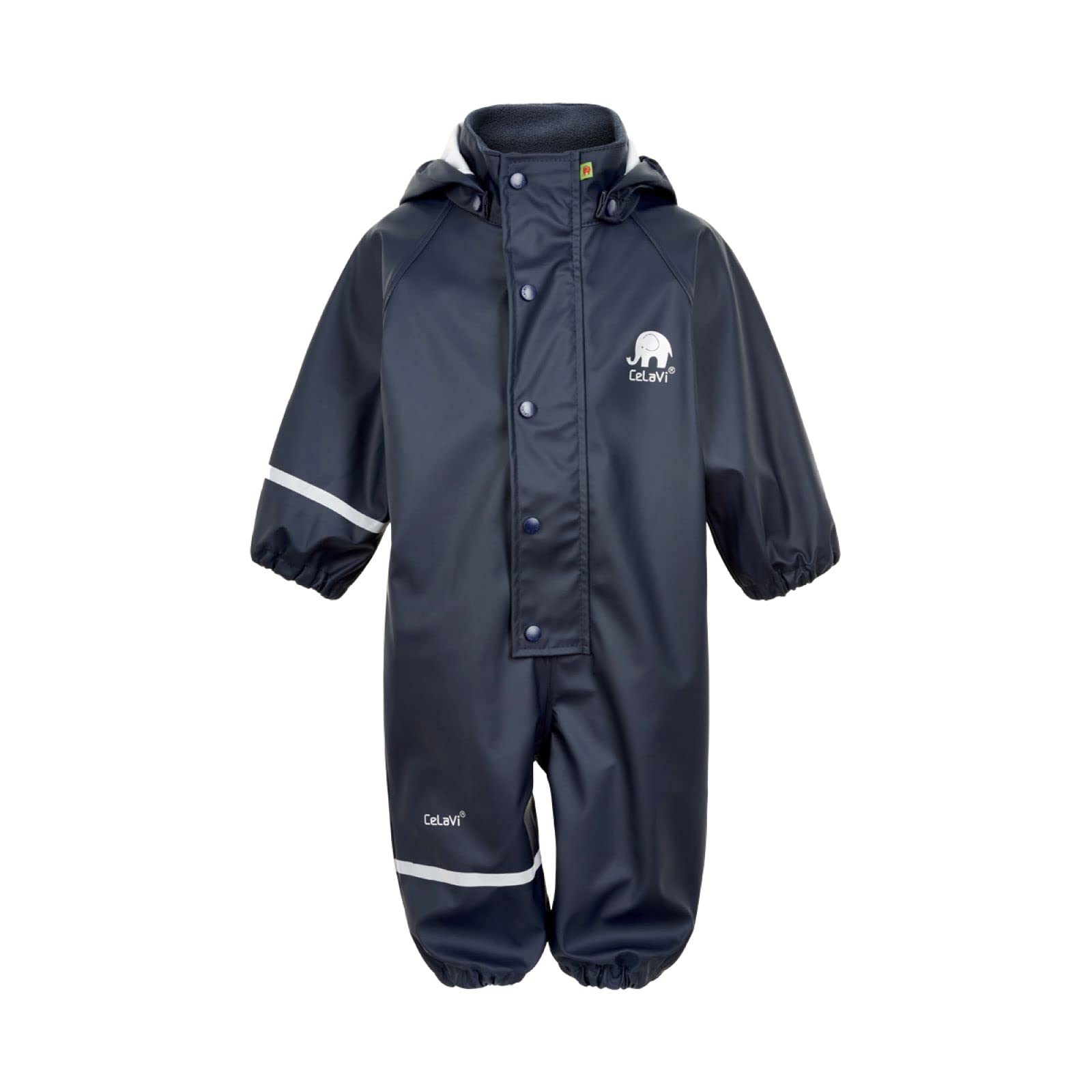 Celavi Baby-Jungen Basic PU Regenjacke Dark Navy Größe 70