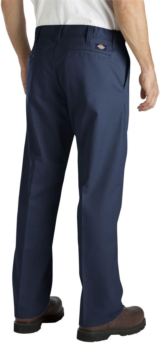 Dickies Men's Industrial Flat Front Comfort Waist Pants, Navy, 38x39UL - Image 2