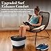 CuPiLo Foot Spa Bath Massager, Upgraded Foot Bath with Circulation Heat, Motorized Shiatsu Massage Balls, Pedicure Soaking Tub with Waves, Remote, Handle, Feet Stress Relief, Gifts