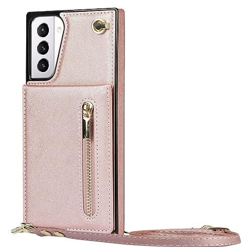 Étui portefeuille pour Samsung Galaxy S21 Plus protection intégrale en cuir