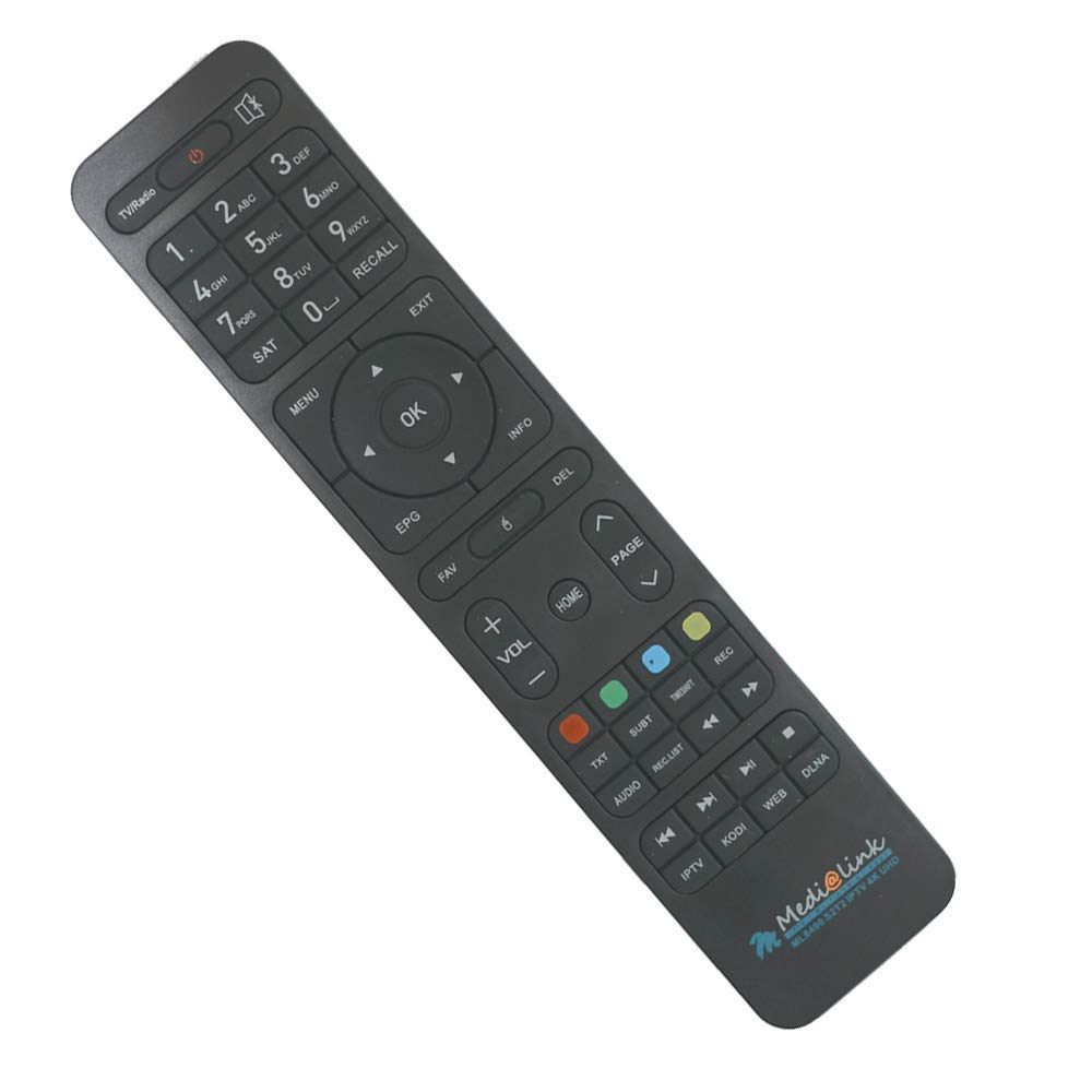 ML 8400 4K UHD DVB-S2/ T2 Netflix, DAZN Support IPTV Miracast Xtreme Stalker Linux + Android Multimedia Box, WiFi, Schwarz