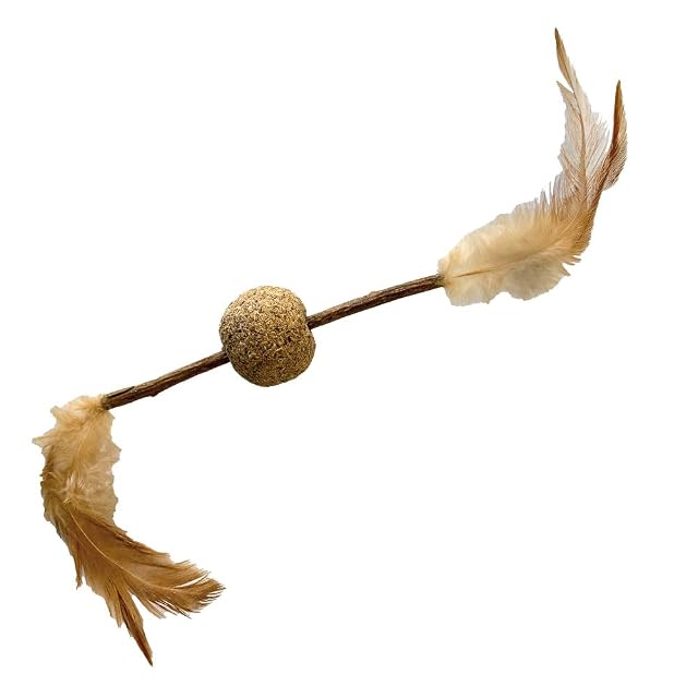 Croci Euphoria - Palo de Pluma con Bola Silvervine, 12 cm para Gatos Comestible
