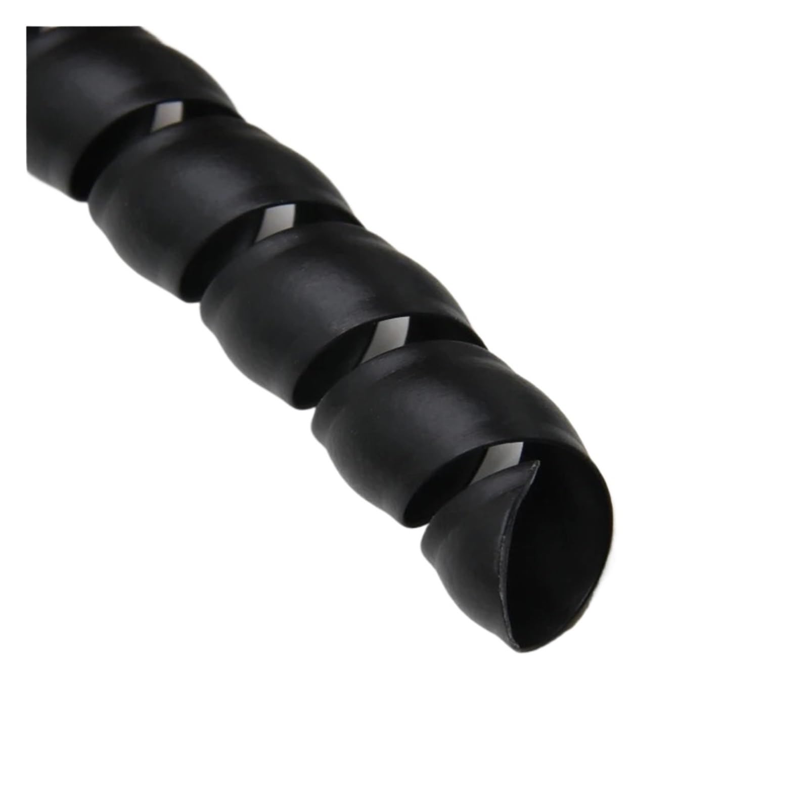 Tubo en Espiral para Cables, Envoltura de Cable en Espiral Flexible Organizador de línea de 5 m Protector de Cable de tubería 8-35 mm Negro(16mm)