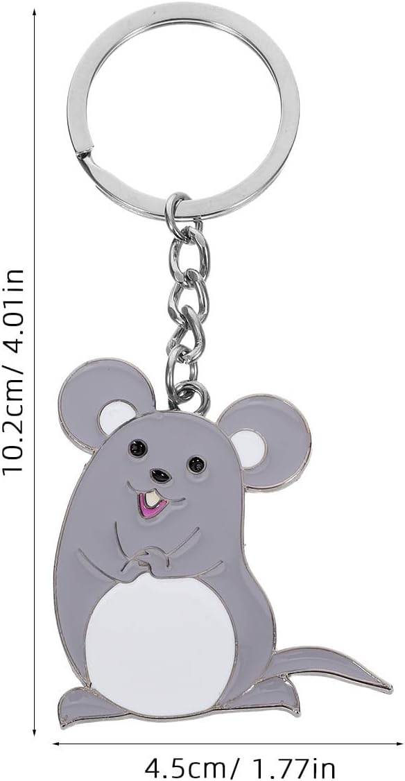 3pcs Adorable Mouse Keychain Charm, Creative Pendant Ornament image 2