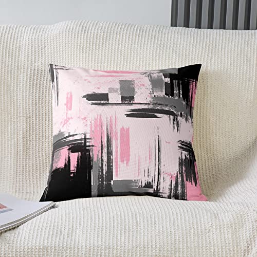 Fundas de almohada abstractas para renovar cojines viejos de sofá sin gastar de más 2