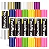 TECKWRAP Permanent Vinyl, Rainbow Sampler, 12 Rolls 30.5cm x 1.5m (12in x 5ft) Adhesive Vinyl Rolls for Cricut, Silhouette Cameo & Craft Cutters #1