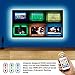 BASON LIGHTING TV LED Backlight, 14.76ft USB Led Lights Strip for 60-70 TV/Monitor Backlight, LED TV Lights with Remote, 4096 DIY Colors TV Bias Lighting for HDTV, PC,Updated.