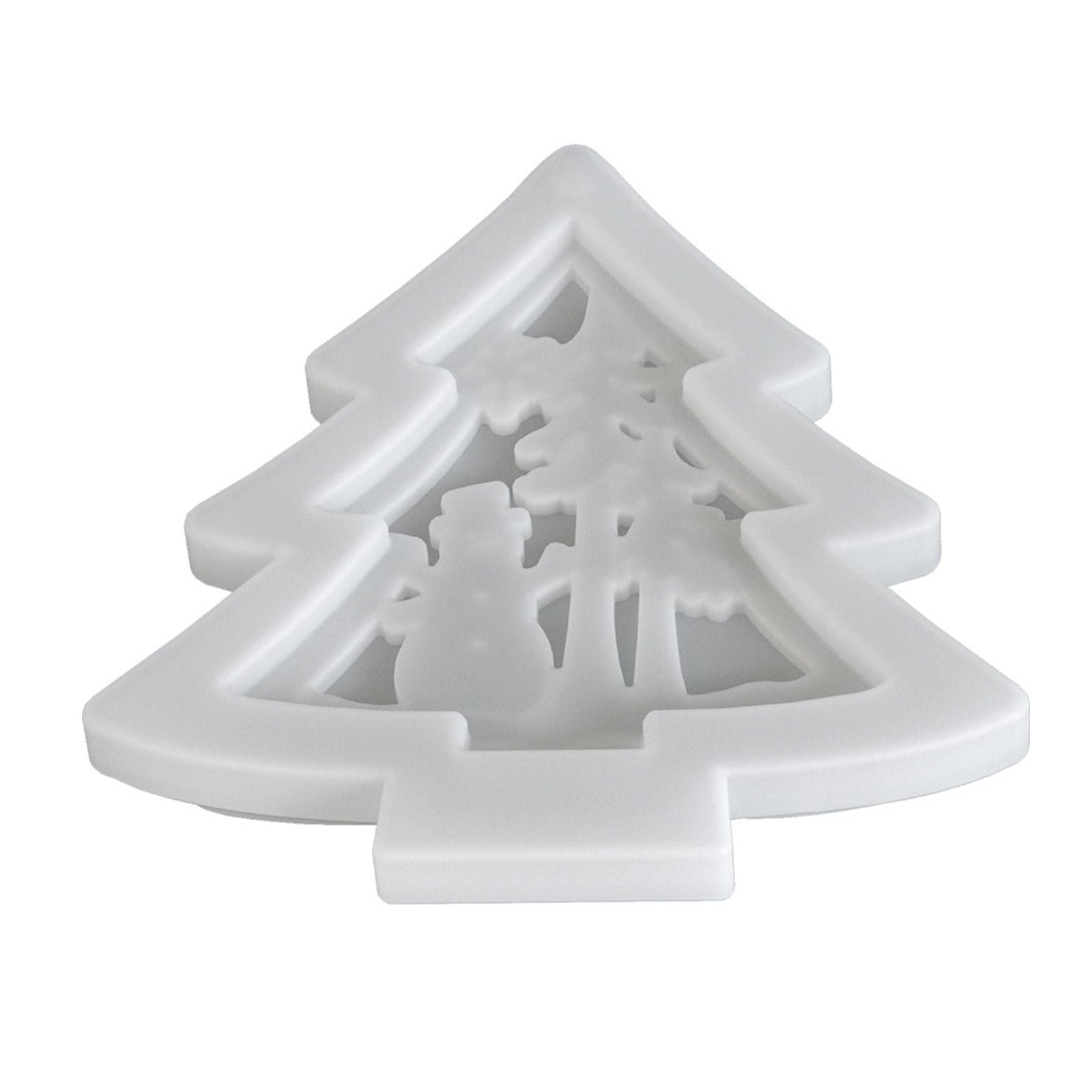 Heat Immune Elastomer Cast Christmas Snowfigure Tree Deck Rosin Molding for Handicrafts and Donations Elastomer Christmas Tree