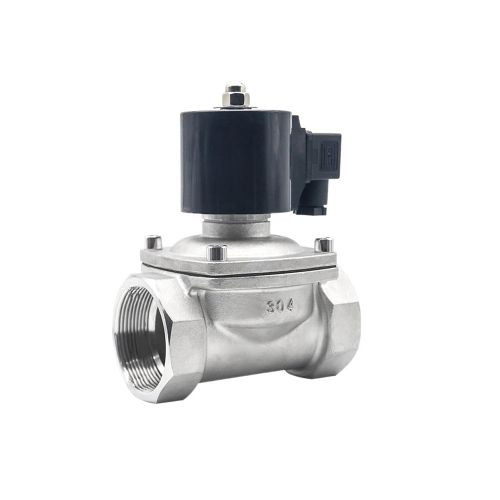 Yiqtjnzfgp Npt-120Vac 2" Npt Solenoid Water Valve 12V 2Way Normally Closed 304 Stainless Steel(Npt-120Vac)