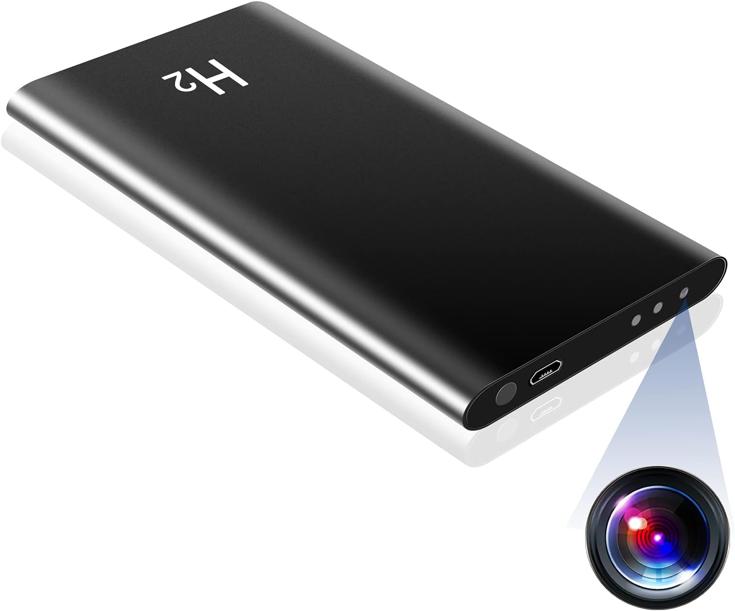 Power Bank Camera Hidden Camera HD 1080p Spy Nanny Cam High Capacity Portable Charger No WiFi Needed Night Vision for Home Surveillance