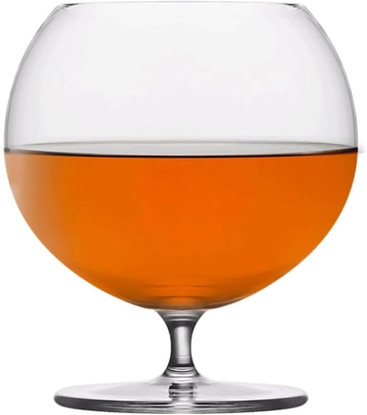 Verre de vin de tige en cristal clair de 375 ml au design contemporain