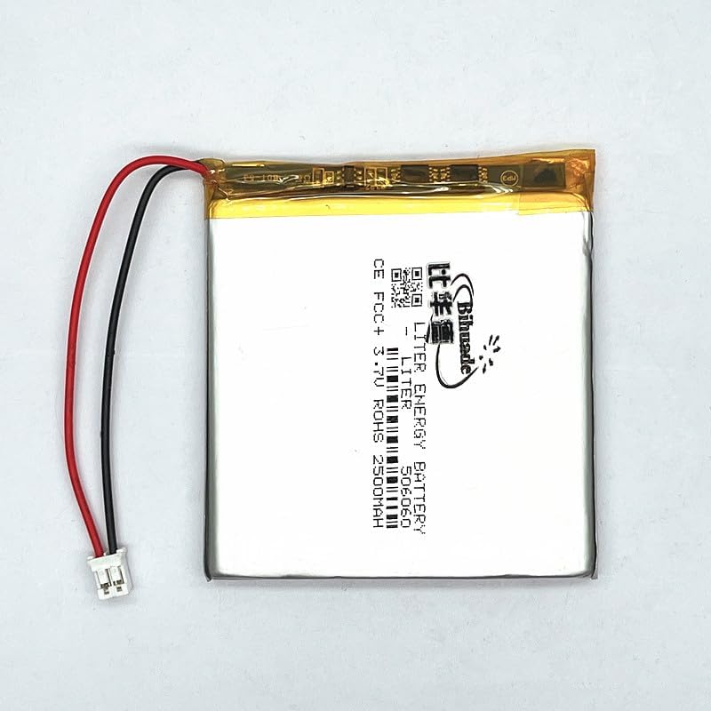 Bihuade 3.7V Lipo Batería 2500mAh 506060 Batería recargable de polímero de iones de litio con conector JST