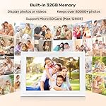 Frameo 10.1" Digital Picture Frame, 32GB WiFi Digital Photo Frame, 1280x800 HD IPS Touch Screen, Auto-Rotate, Wall Mountable, Instant Sharing Photos via Frameo App from Anywhere, for Parents & Friends - Image 3