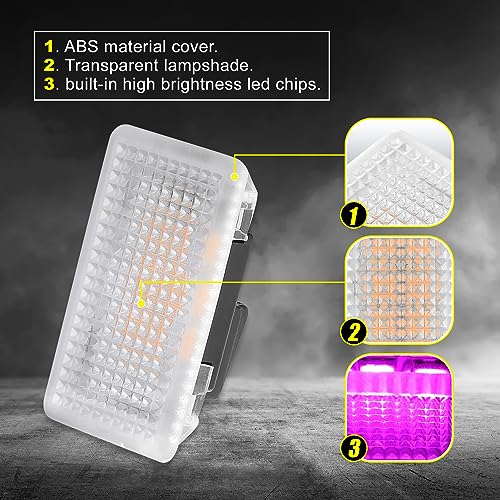 Kit de 8 luces LED interiores moradas para Tesla Model 3/Y/S/X miniatura 2
