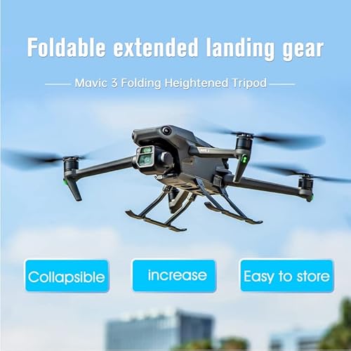 Afymy Mavic 3 Landing Gear Foldable Extended Landing Skid Heighten 45Mm Leg For Dji Mavic 3 Classic / Mavic 3 Drone #TOP4