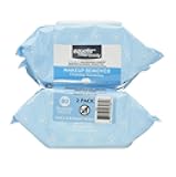 Equate Beauty Makeup Remover Cleansing Towelettes, 80 Count 2-Pack, Alcohol-Free, Ultra-Soft, 7.4 x 7.2 inches