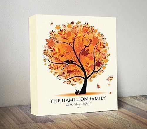 Personalized Wedding Family Tree Canvas, Wedding Anniversary Gift, Engagement Couple Gift, Home Wall Decor, Custom Family Sign, Parents Gift, Custom Family Tree Canvas, Family Tree Gift, Ready to Hang