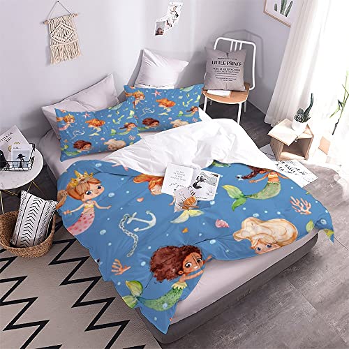 Housse de couette sirène 240x260 zippée finis les draps rêches qui glissent