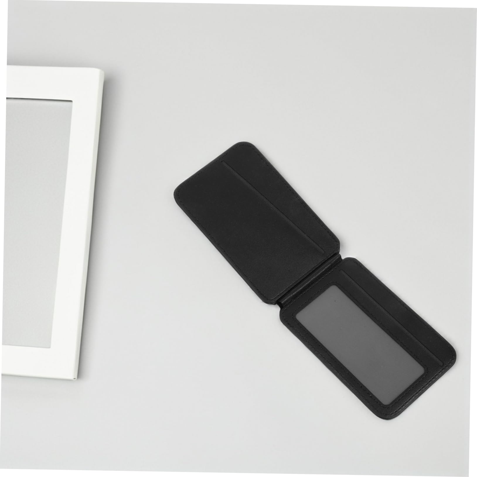 COLLBATH Portafoglio Magnetico Per Telefono Porta Carte Pieghevole Porta Badge Identificativo in Pu Per Carte Di Credito E Accesso Supporto Da Tavolo Pieghevole