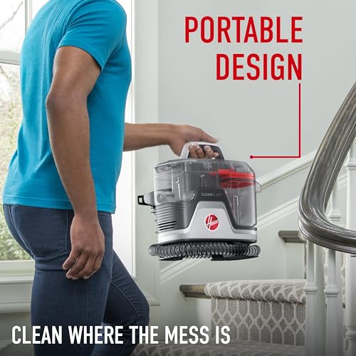 Hoover CleanSlate Portable Carpet & Upholstery Spot Cleaner Machine, Powerful Suction with Versatile Tools, Pet Stain Remover, Car and Auto Detailer, Pair with Hoover Carpet Cleaner Solution, FH14000V by Hoover - Image 2