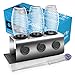 Produktbild Sodaflip (Das Original) Edelstahl Flaschenhalter 3er / Flaschenhalter Sodastream, Abtropfhalter kompatibel mit Soda Stream Crystal, Aarke UVM. (jetzt inkl. Bürste +Schutzringe)