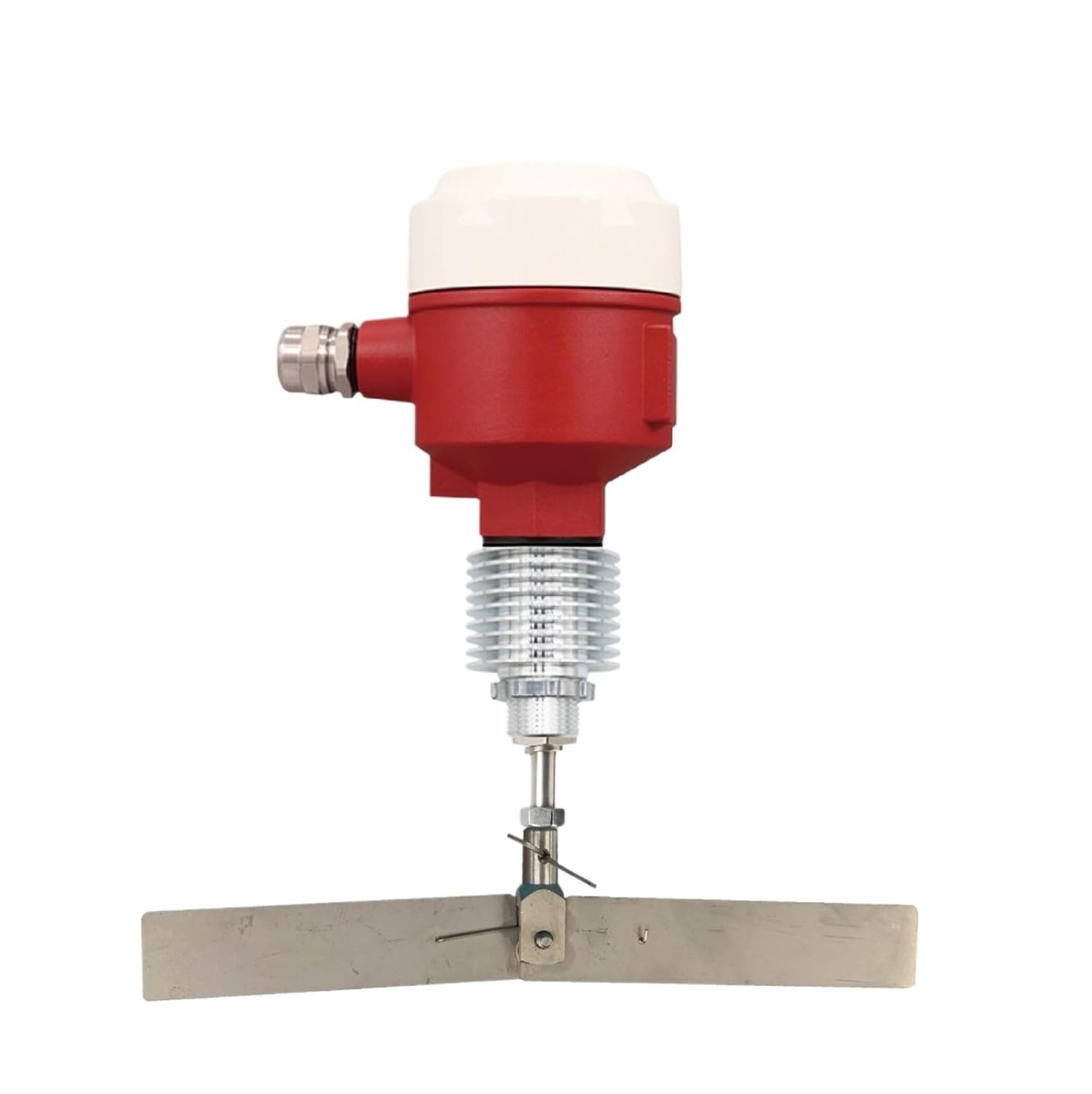High-Temperature Paddle Level Switch Rotary Paddle Level Switch Bulk Solids Sensor Point Level Detection DC24V AC220V(G1-Foldable Blade,110VAC)
