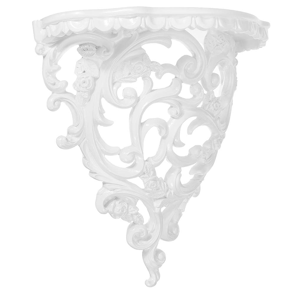 Losueeun Decorative Shelves In Baroque Style For Living Flowers Wall Hanging Storage Shelf In European Style House Cafe Small